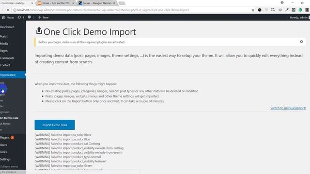 Nexas Corporate WordPress Theme Demo Import and Customizer Settings смотреть онлайн