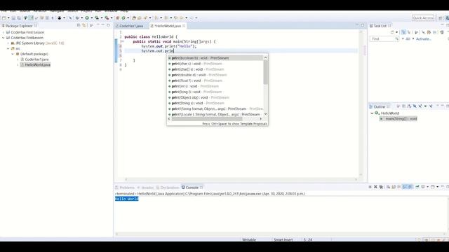 Lesson 1: Introduction to Java смотреть онлайн