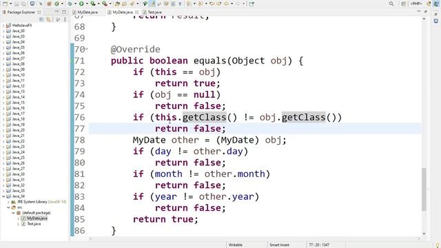Java 34 . Hiểu rõ phương thức so sánh equals và hascode | Phần 2 - Lập trình Hướng Đối Tượng смотреть онлайн
