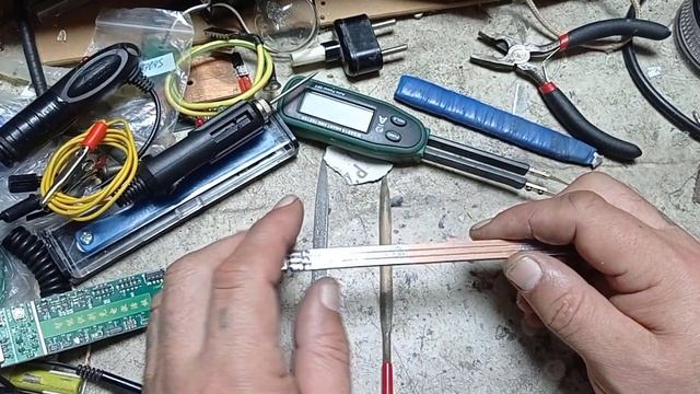 Емкостная линейка для осциллографа. Кратко об изготовлении... смотреть онлайн