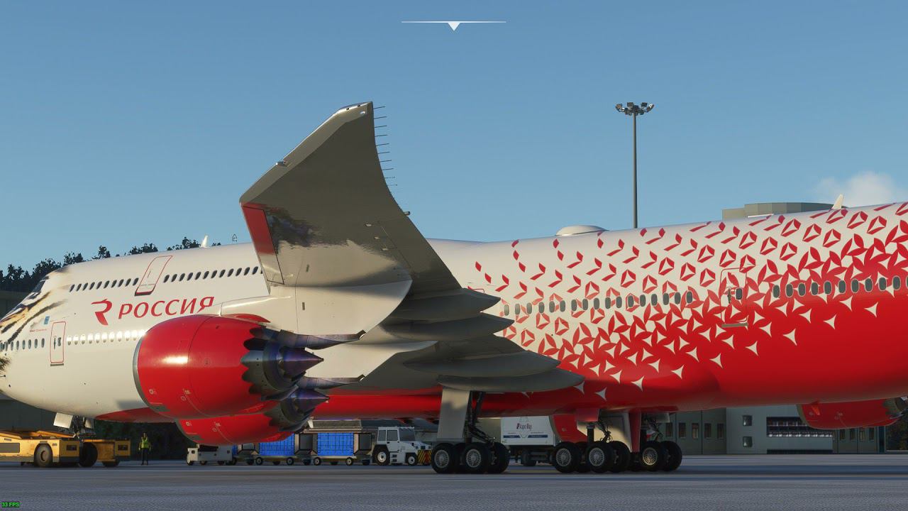 Microsoft Flight Simulator 2020 Сочи - Питер 747-8i . Тяжелая посадка