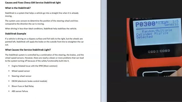 Causes and Fixes Chevy/GM Service Stabilitrak Light смотреть онлайн