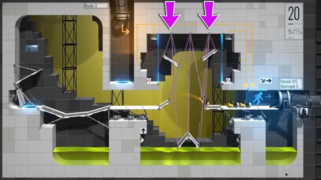 Bridge Constructor Portal : Level 20 Puzzle Solution смотреть онлайн