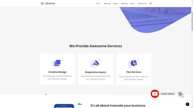 Crysta - Startup Agency and SasS Business WP Theme смотреть онлайн