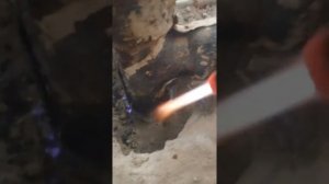 как расчеканить чугунную трубу канализации, залитую серой