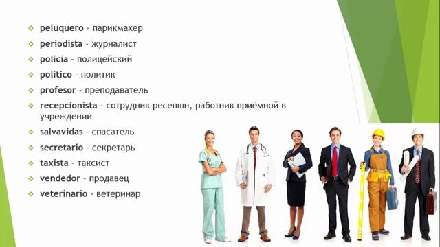 Уроки испанского языка. Профессии смотреть онлайн