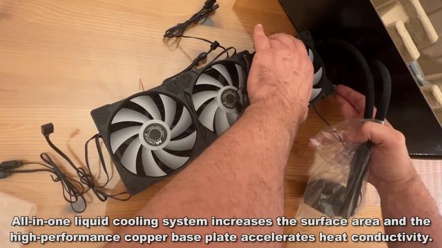The AIO Ultimate Design, 360mm CPU Water Cooler RGB Fan смотреть онлайн