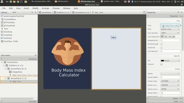 Javafx Tutorial #1 BMI Calculator Using SceneBuilder (in Eclipse) Part 1 : Building Layout смотреть онлайн