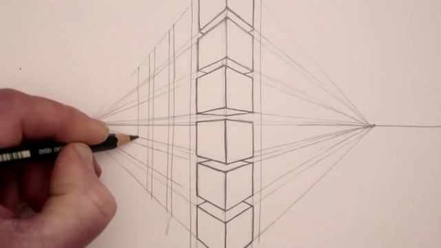 How to Draw a 3D Cube in Two-Point Perspective смотреть онлайн