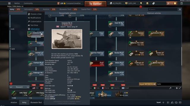 Vijayanta - Update La Royale 3rd Dev Server - War Thunder смотреть онлайн