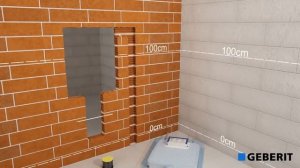 Установка скрытого бачка Geberit Sigma для напольного приставного унитаза