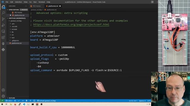 ATmega328 and PlatformIO - no Arduino! смотреть онлайн
