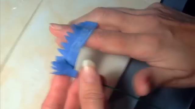 Мастер - класс цветок василька из полимерной глины. смотреть онлайн