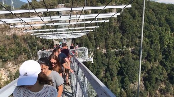 Скай Парк (Sky Park) Сочи. Прыжок с 209 метров.ZIPLINE. Мост СкайБридж.