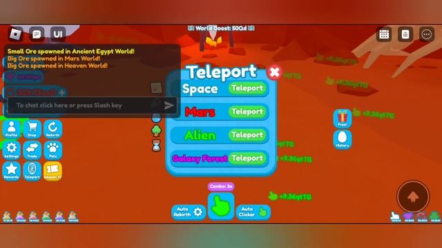 How to Find Ores in Rebirth champions x | New miners update смотреть онлайн