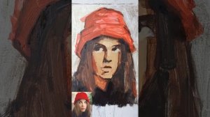 Портрет гуашью, как избавится от высветления  (English subtitles)