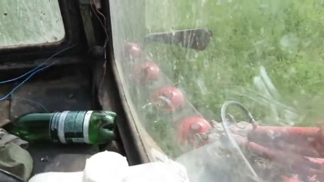 Косилка КРН 2,1М2С опытный образец испытания на тракторе МТЗ 82 Вид из кабины смотреть онлайн