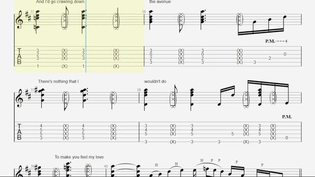 Make You Feel My Love TABLATURE