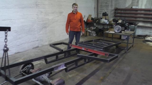 Строим вездеход "Проходимец". Рама, подрамник, маятник, мосты Уаз, Двигатель Лончин 30 л.с. Часть 1 смотреть онлайн