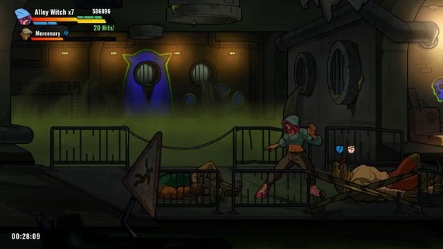 Mayhem Brawler - Legend Difficulty - No Death Clear (Alley Witch / Route B) смотреть онлайн