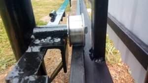 Откатные ворота своими руками. Очень бюджетная версия