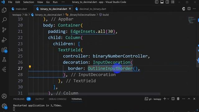flutter project | decimal to binary converter and binary to decimal conversion app using flutter смотреть онлайн
