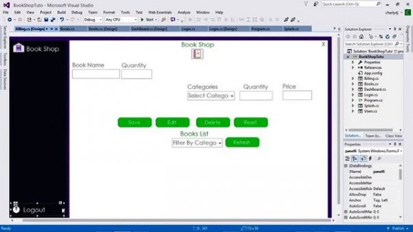 Book Shop Management System Using C#.Net