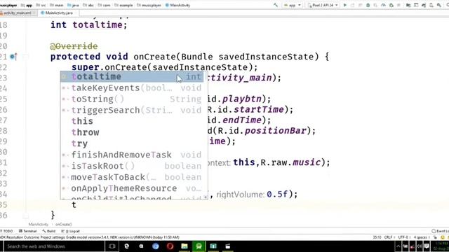 CREATE MUSIC PLAYER APP IN ANDROID STUDIO(JAVA) смотреть онлайн