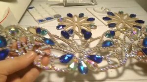 Как оклеить стразами фетровые основы. Пояс для Восточного Танца (Танца Живота). От Глазыриной Анны.