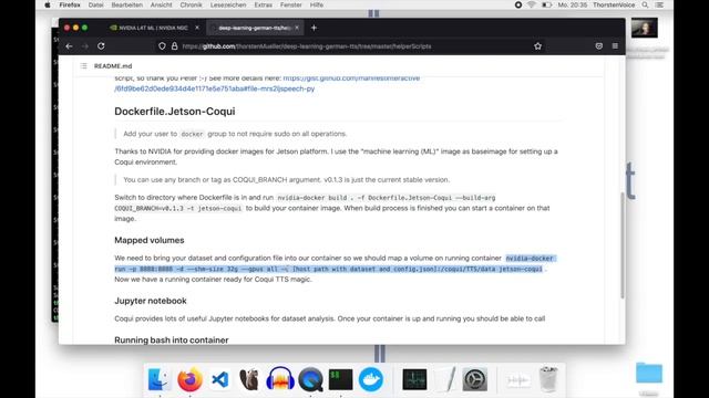 Running Coqui TTS in a Docker container on NVIDIA Jetson device смотреть онлайн