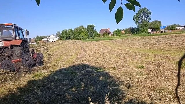 МтЗ 80, Сгребание сена в валки смотреть онлайн