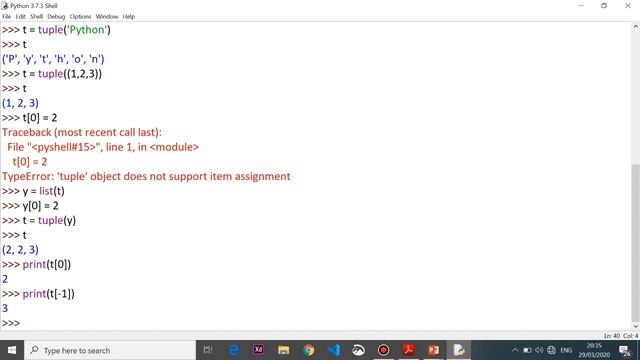 Python Programming Tutorial(Part-7) - Tuple смотреть онлайн