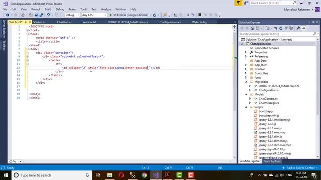 Chat Service Application with AngularJs SignalR ASP.NET MVC смотреть онлайн