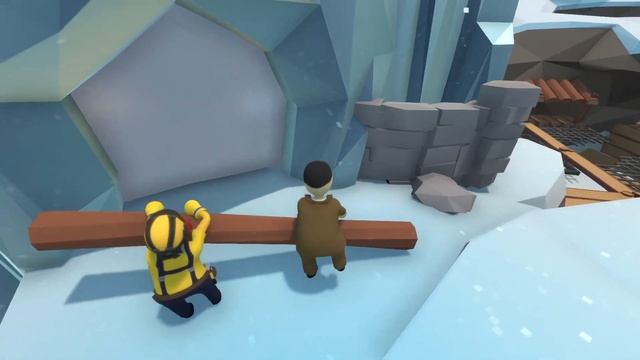 прохождение Human: Fall Flat: карта Лёд| #2 смотреть онлайн