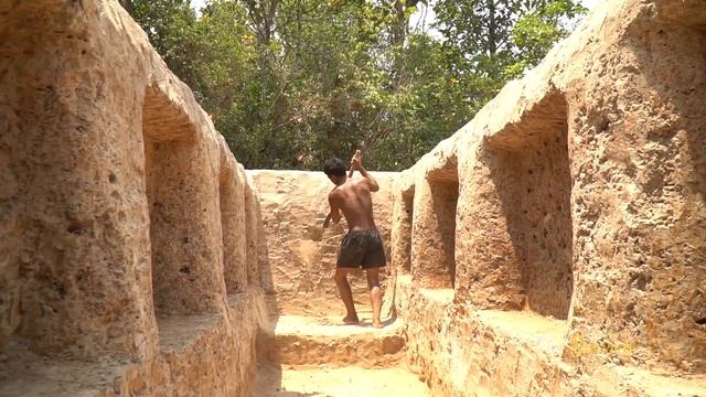 Build The Beautiful Awesome Secret Swimming Pool Underground смотреть онлайн