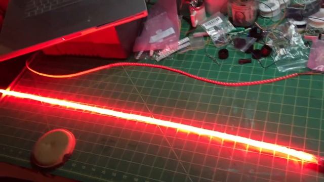 Red CF LS Blade Test: Over 150 Main Blade LEDS Plus 64 White FOC LEDS смотреть онлайн