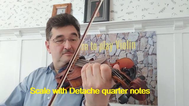 How to play an A Major Scale & Arpeggios on Violin? Play Along the first scale for beginners! смотреть онлайн