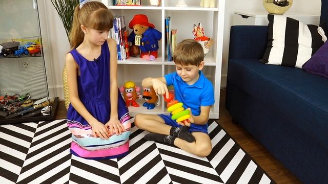 STACK THE RINGS. АНГЛИЙСКИЙ ЯЗЫК ДЛЯ ДЕТЕЙ.