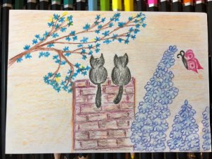 Рисунок весна карандашами // РИСОВАНИЕ ДЕТЯМ