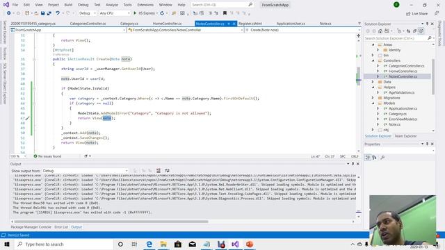 NETCORE028 EX4 ModelState And Database Lookup Validations смотреть онлайн
