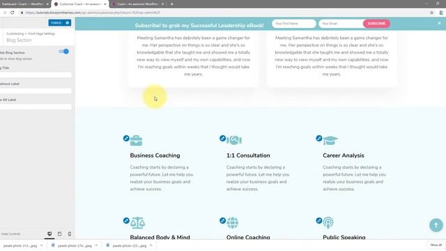 How to configure Blog Section? | Blossom Coach WordPress Theme смотреть онлайн