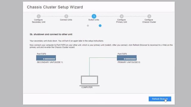 Setting Up an SRX Chassis Cluster with J-Web смотреть онлайн