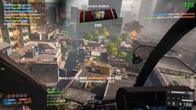 Battlefield 4 | PC | Gameplay w/ Scout Helicopter on Flood Zone смотреть онлайн