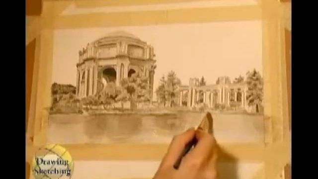 Pen and Ink Art Lesson Palace of Fine Arts (part 3 of 4) смотреть онлайн