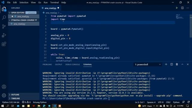 Read analog and digital pin of your arduino using python's PyMata4 | Pymata4 | Arduino | Python | смотреть онлайн