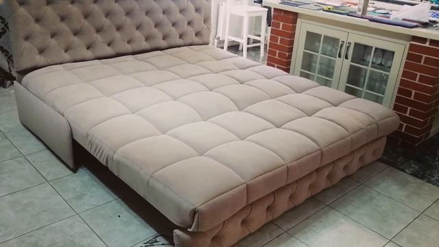 Диван - кровать Виктория механизм аккардеон. Ширина от 80 до 200см. Любой цвет и рисунок чехла смотреть онлайн