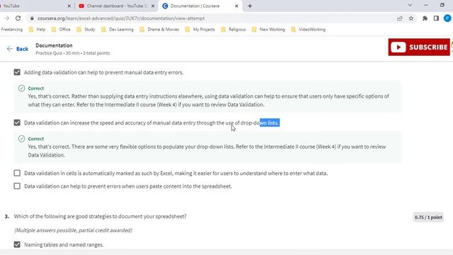 Excel Skills for Business Advanced | Week 1 | All Solutions | All Quiz Answer || Coursera смотреть онлайн