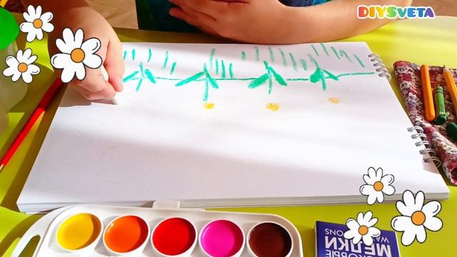 Рисуем по восковому мелку. Нетрадиционные техники рисования #видеоуроки #howtodraw  #изо #artist