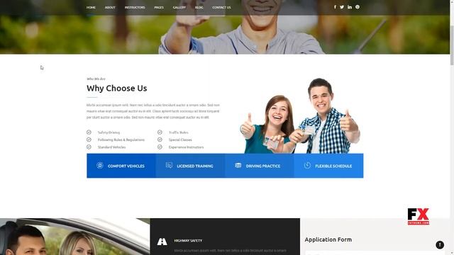 Rochester - Driving School WordPress Theme Amery Kaiden смотреть онлайн
