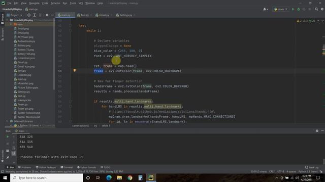 Hand Tracking with Python OpenCV and Mediapipe | #136 (S.H.A.N.E. Updates #14) смотреть онлайн